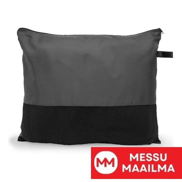 Peiton mitat: 130 x 160 cm. Pussukan mitat: 33 x 28 cm. Pussukan etupuolella olevan painatusalueen mitat: 33 x 18