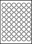 Etiketti Labelmedia ympyrä 30mm 48 kpl