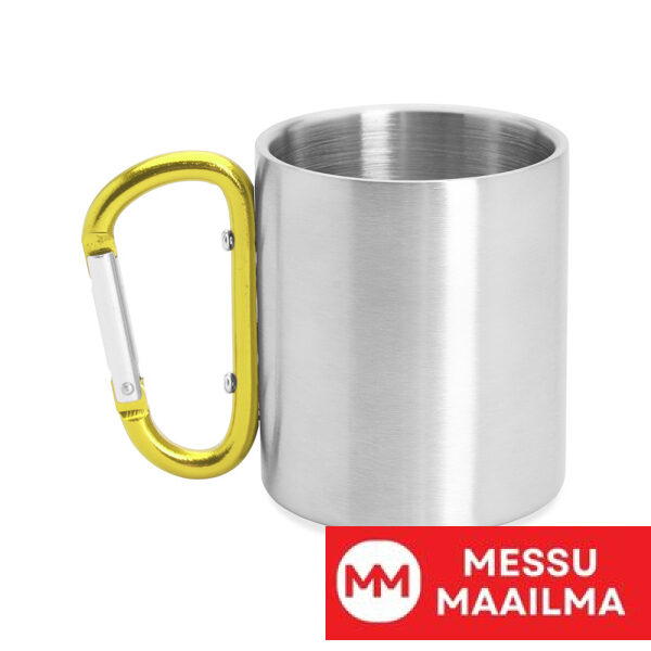 Esittely valkoisessa laatikossa. Ei kestä astianpesukonetta.