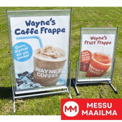 Jalkakäytäväkyltti Swing Hopea 70x100 cm