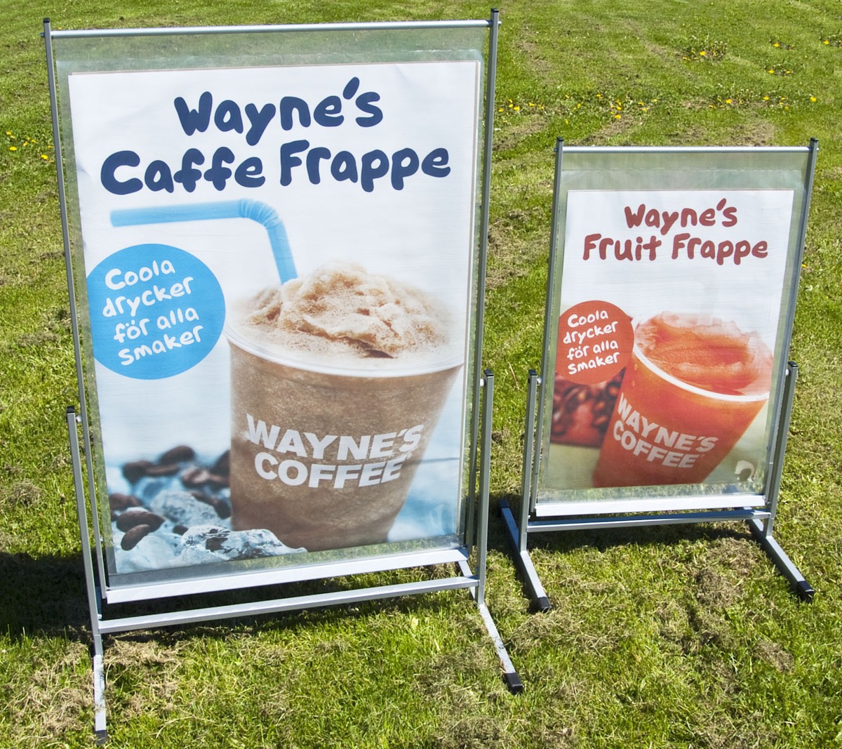 Jalkakäytäväkyltti Swing Hopea 70x100 cm