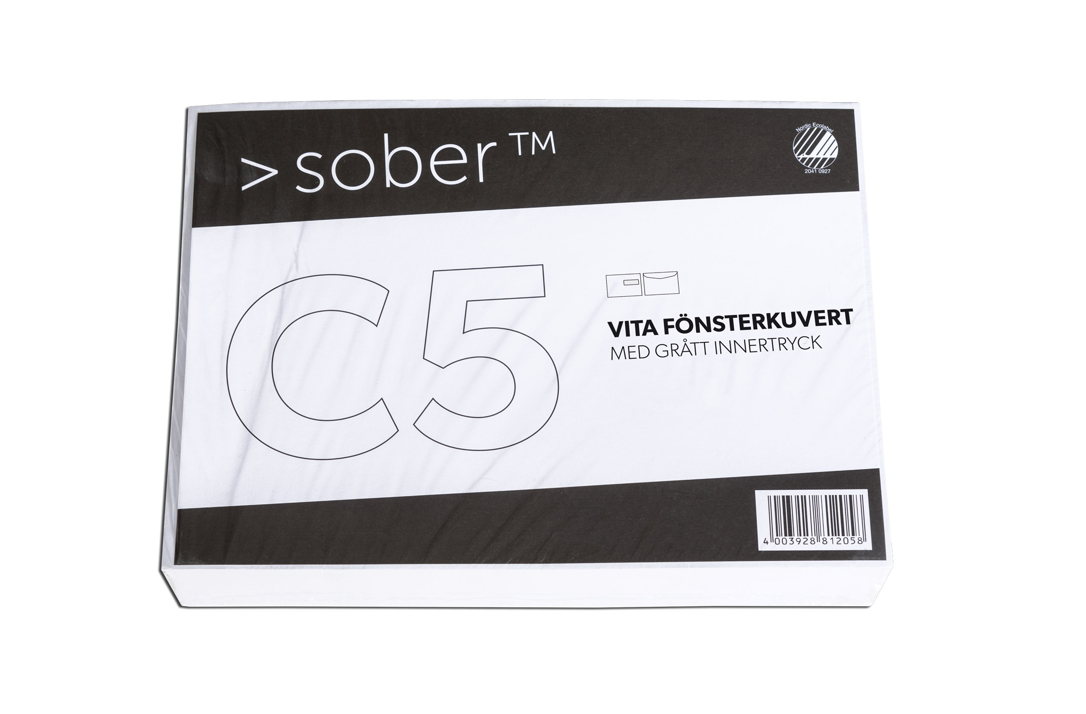 Kirjekuori C5 H2 80g liimattu 100 kpl