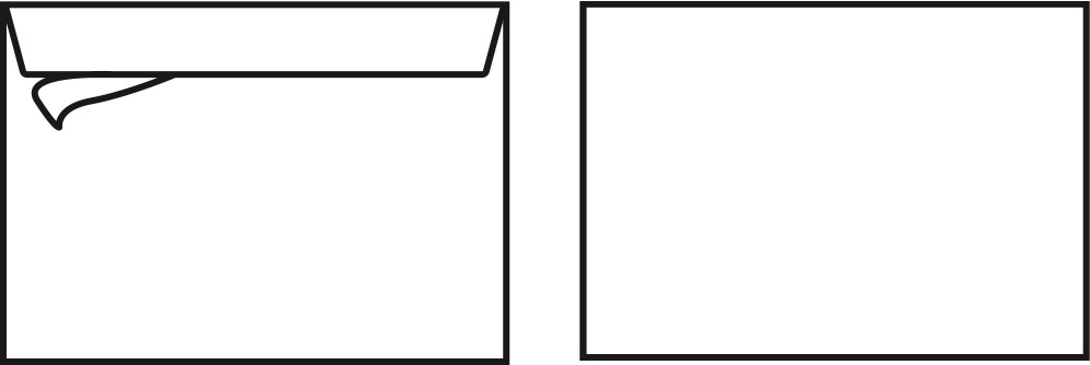 Kirjekuori Sober C6 90g Avattava ja suljettava