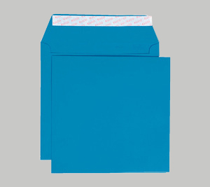 Kirjekuori Elco Color Caribbean Blue 160x160mm 120g Avattava ja suljettava