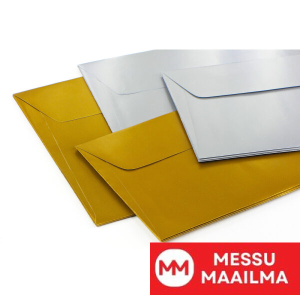 Kirjekuori Metallica Gold 220x220 130g suikale