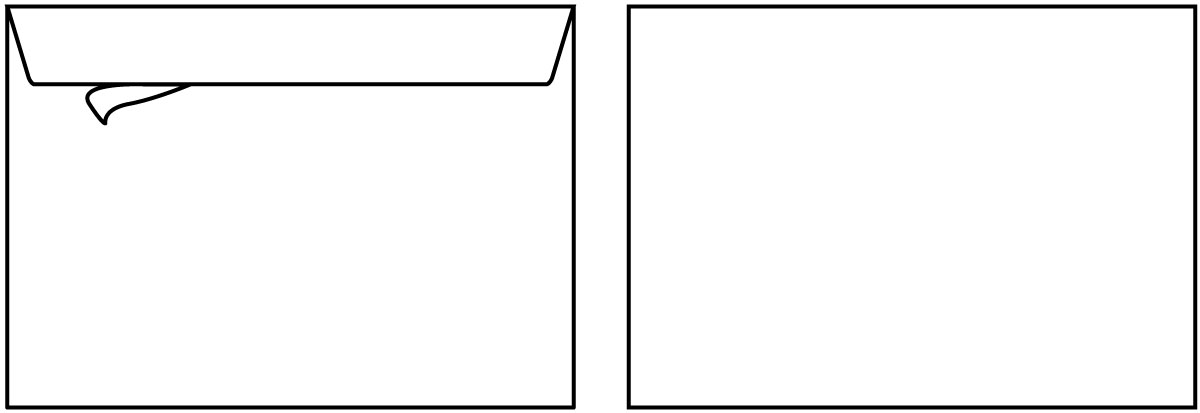 Kirjekuori Sober B4 120g Avattava ja suljettava