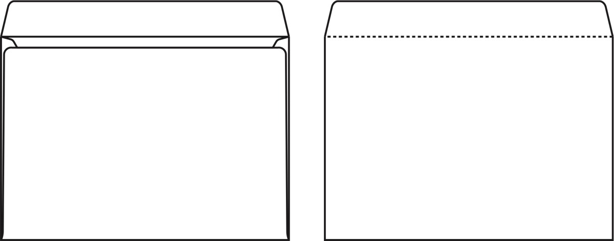 Kirjekuori Sober C4 100g Itsesulkeutuva