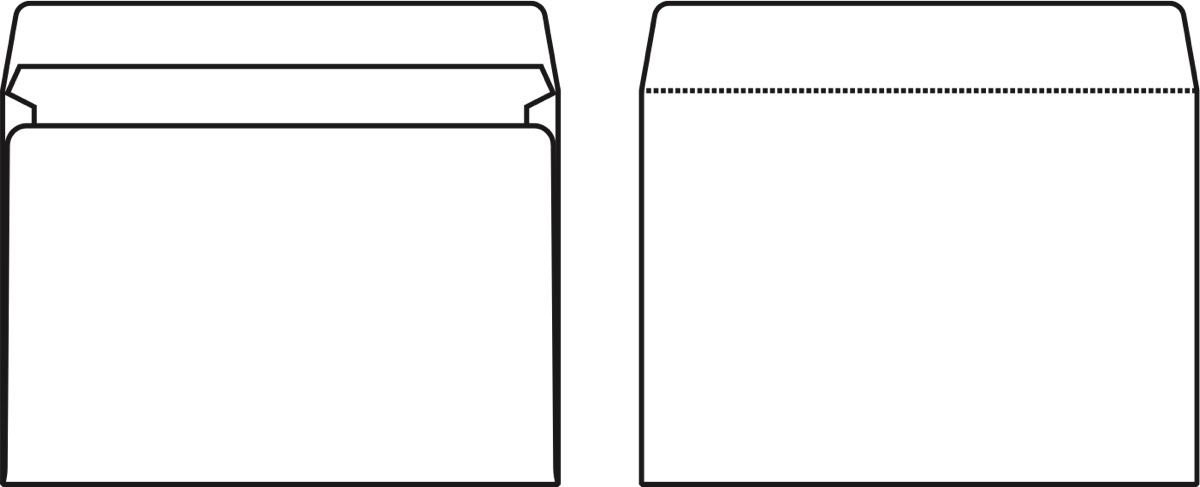 Kirjekuori Sober C5 90g Itsesulkeutuva