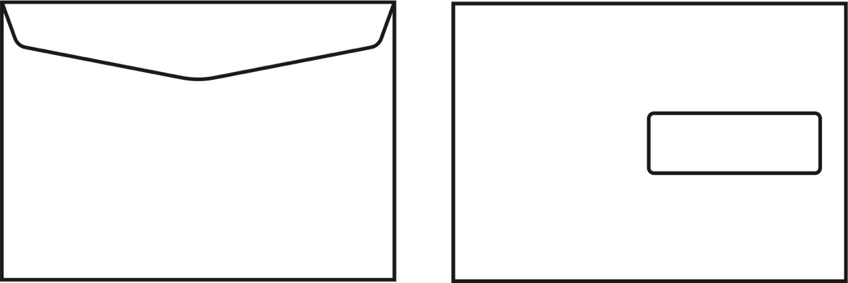 Kirjekuori Sober C5 H3 90g liimattu