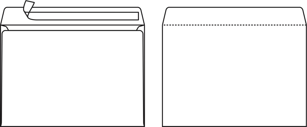 Kirjekuori Sober Digital C4 100g Peel & Seal pystyläppä