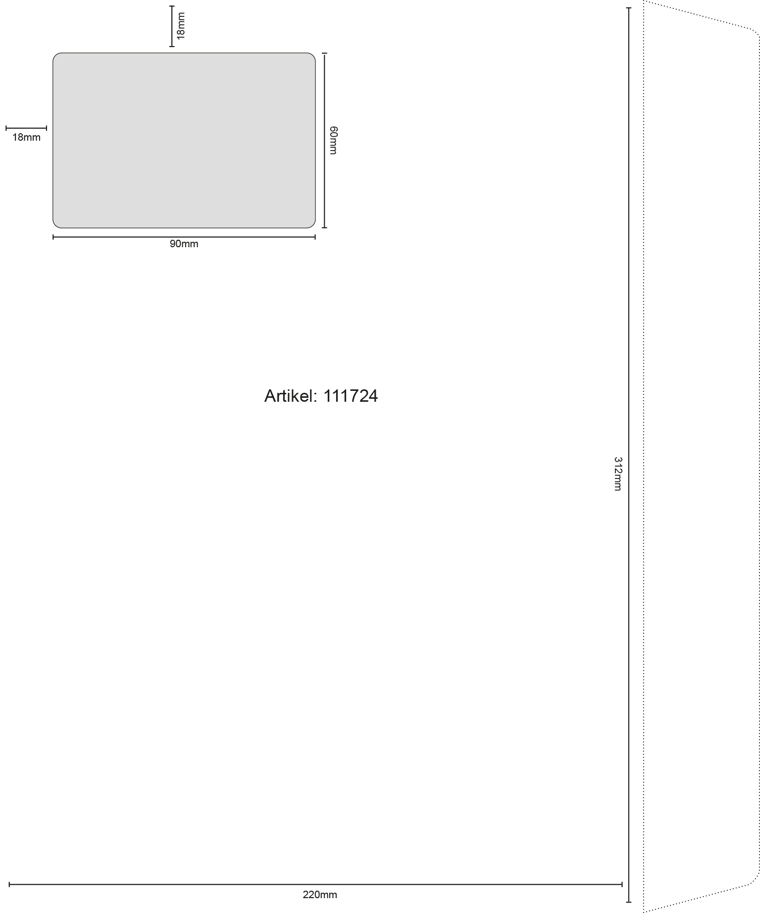 Kirjekuori Sober Digital E4 ikkuna vasemmalla 100g Peel & Seal pystyläppä