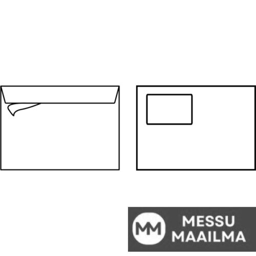 Kirjekuori Sober E5 ikkuna vasemmalle 60x90 90gsm Peel & Seal