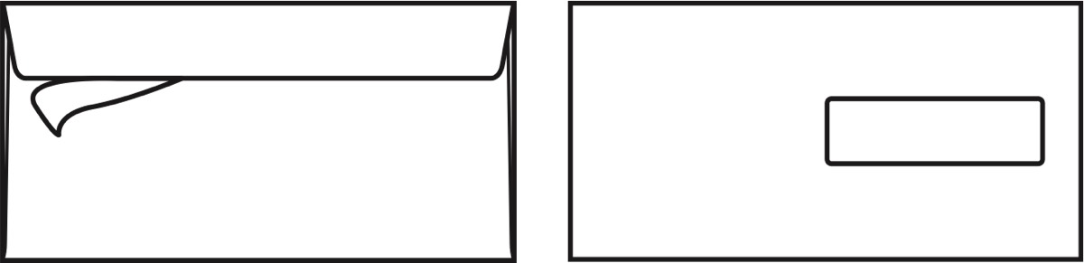 Kirjekuori Sober E65 H2 90g Avattava ja suljettava