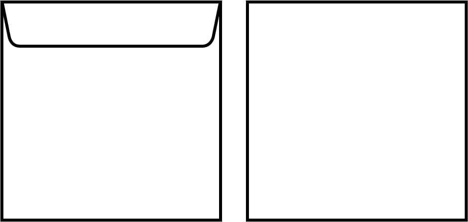 Kirjekuori Viking Design 155x155 120g liimattu