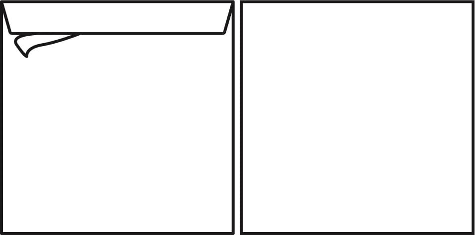 Kirjekuori Viking Design 155x155 120g Avattava ja suljettava