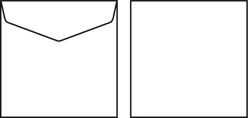 Kirjekuori Viking Design 170x170 120g liimattu