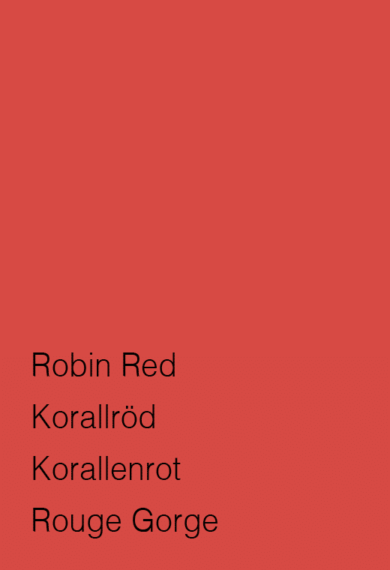 Lessebo Cascade Robin Red A4 80g