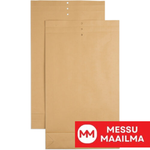 Näytepussi D21 Ruskea 230x400mm 140g Rei'itetty läppä