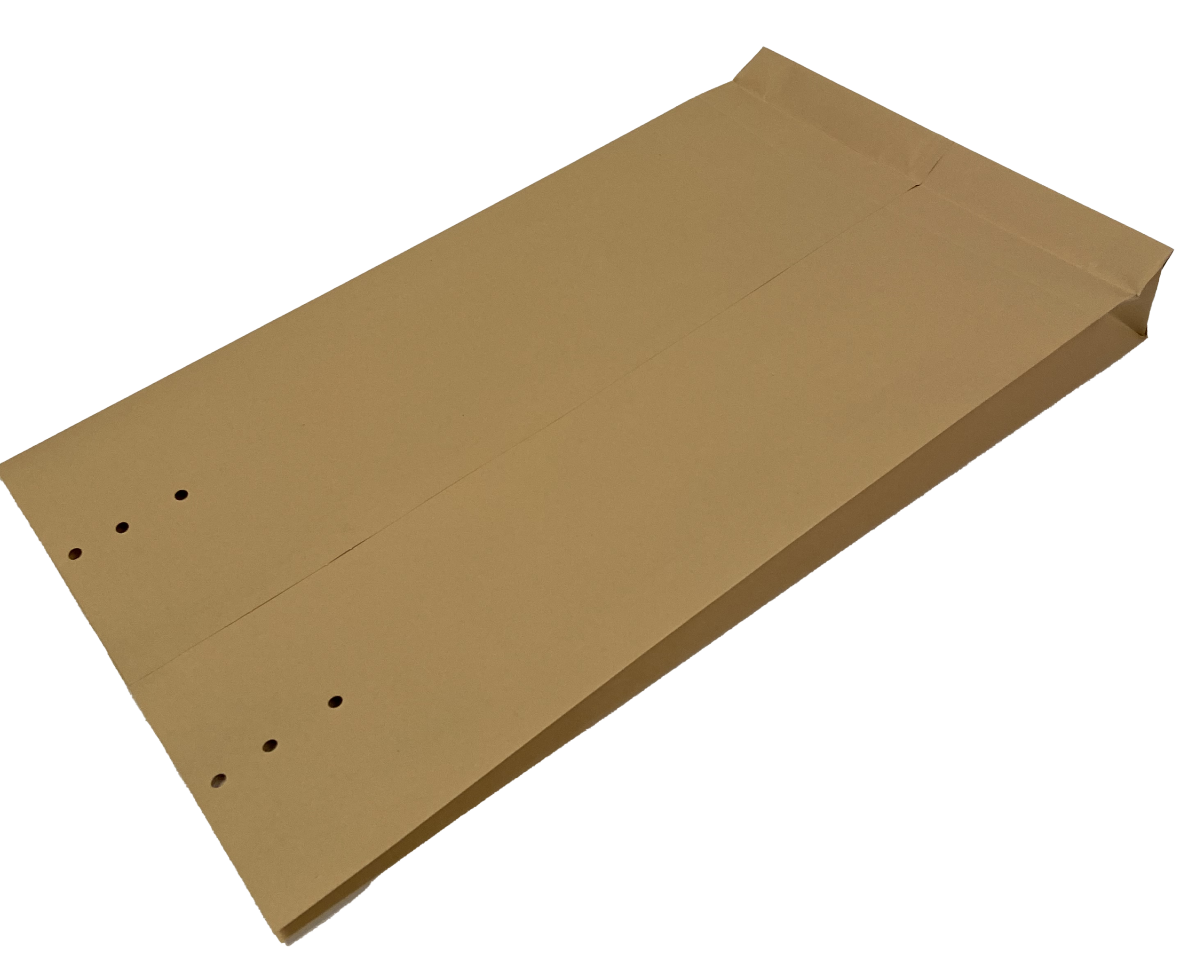 Näytepussi D22 Ruskea 250x425mm 140g Rei'itetty läppä