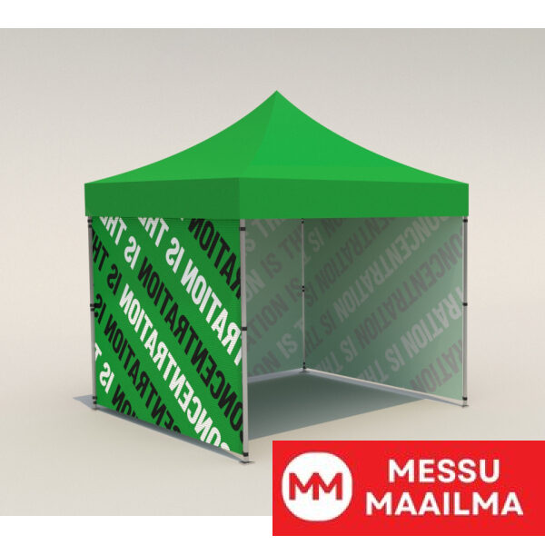 Pop Up Teltta Alu Premium 3x3 m painatuksella