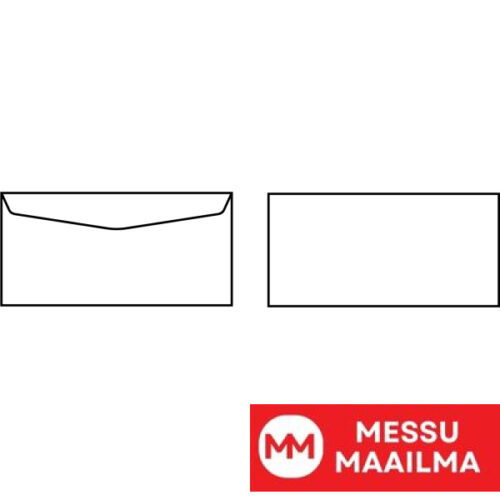 Itseosoitettu kirjekuori Sober 105x215 70g liimattu